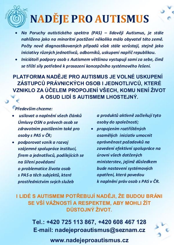 Naděje pro autismus Naděje pro autismus